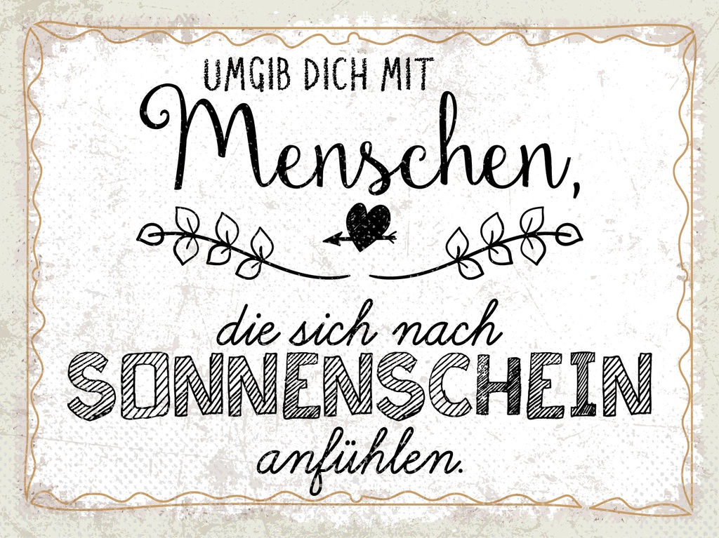[LA-1813183-H] Holzschild 30x40 cm Menschen, die sich nach Sonnenschein anfühlen Schild
