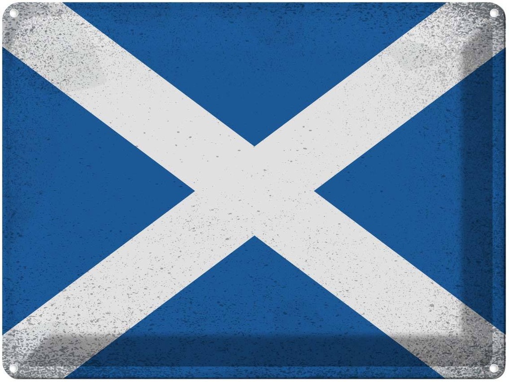 [LA-120243] Blechschild 30x40 cm Schottland Scotland Flagge Fahne Wappen