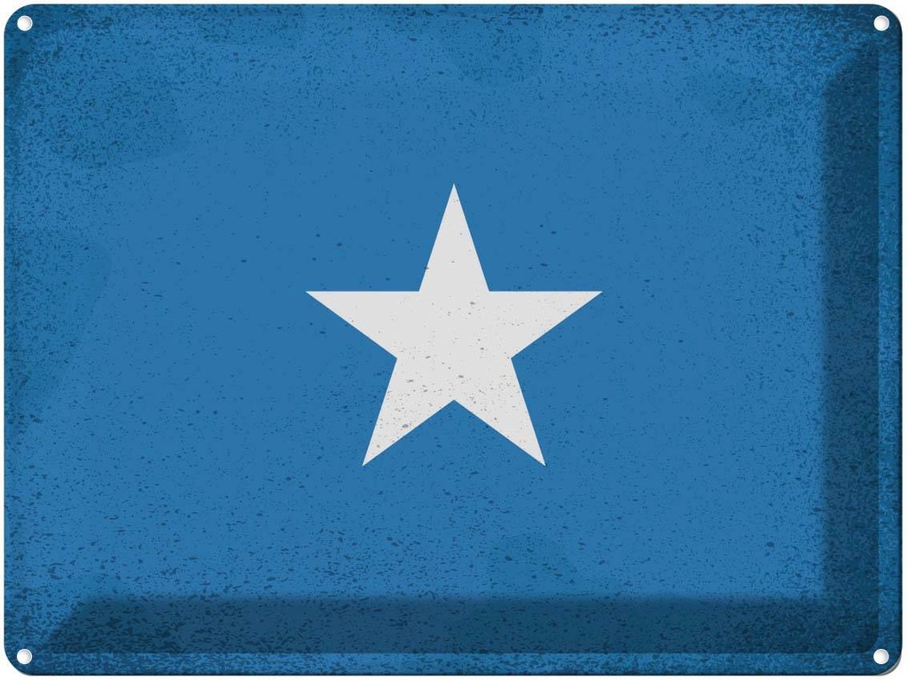 [LA-120252] Blechschild 30x40 cm Somalia Flagge Fahne Wappen