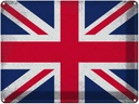 Blechschild 30x40 cm Union Jack United Kingdom Vintag Flagge Fahne Wappen