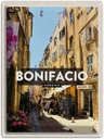 Blechschild 40x30 cm Bonifacio Corsica Insel Korsika Stadt Bildmotiv Reisemotiv Abenteuer Reisen Urlaub