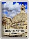 Blechschild 40x30 cm Montmartre Paris Architektur Bildmotiv Reisemotiv Abenteuer Reisen Dekoration Urlaub Häuser