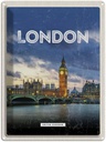 Blechschild 40x30 cm London United Kingdom Bildmotiv Reisemotiv Abenteuer Reisen England Urlaub