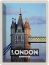 Blechschild 40x30 cm London UK Architektur Bildmotiv Reisemotiv Abenteuer Reisen England Urlaub Häuser