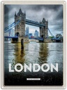 Blechschild 40x30 cm London EnglandBrücke Bildmotiv Reisemotiv Abenteuer Reisen England Urlaub