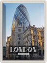 Blechschild 40x30 cm London United Häuser Architektur Kingdom Bildmotiv Reisemotiv Abenteuer Reisen England Urlaub