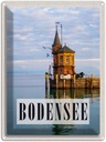 Blechschild 40x30 cm Bodensee Deutschland Haus See Bildmotiv Reisemotiv Abenteuer Reisen Urlaub