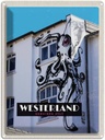 Blechschild 40x30 cm Westerland Sylt Tintenfisch Graffiiti Bildmotiv Reisemotiv Abenteuer Reisen Urlaub