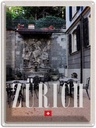 Blechschild 40x30 cm Zürich Schweiz Architektur Skulptur Bildmotiv Reisemotiv Abenteuer Reisen Urlaub Häuser