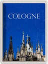 Blechschild 40x30 cm Köln Deutschlad Urlaub Kölner Dom Kirche Bildmotiv Reisemotiv Abenteuer Reisen Deutschland