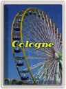 Blechschild 40x30 cm Köln Kirmes Riesenrad Autoscooter Bildmotiv Reisemotiv Abenteuer Reisen Deutschland Urlaub