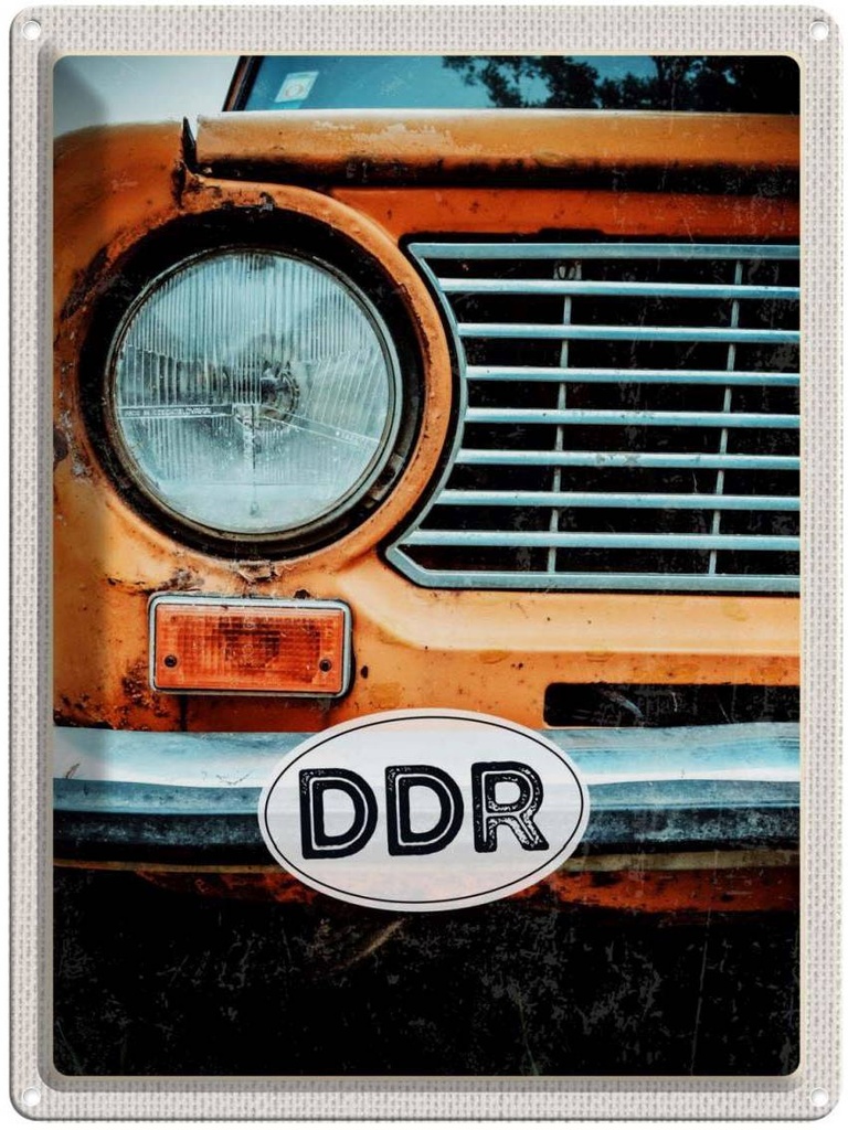 [LA-136997] Blechschild 40x30 cm Deutschland BRD Urlaub DDR getilt 1949 Krieg Bildmotiv Reisemotiv Abenteuer Reisen