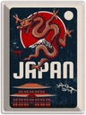 Blechschild 40x30 cm Japan Asien Häuser Architektur Drachen Trip Bildmotiv Reisemotiv Abenteuer Reisen Urlaub