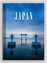 Blechschild 40x30 cm Japan Asien Häuser Architektur Meer Kultur Bildmotiv Reisemotiv Abenteuer Reisen Urlaub