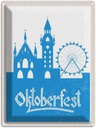 Blechschild 40x30 cm München Oktoberfest Riesenras blau Deutschland Feiern Party