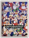 Blechschild 40x30 cm Oktoberfest Trommel Tanzen Trinken Deutschland Feiern Party