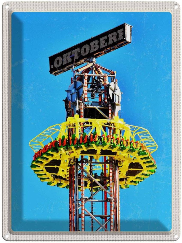 [LA-137128] Blechschild 40x30 cm Oktoberfest München Kirmes Feier Deutschland Feiern Party