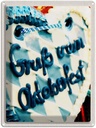 Blechschild 40x30 cm Münchener Oktoberfest Lebkuchen blau Deutschland Feiern Party