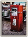 Blechschild 40x30 cm USA Amerika Urlaub Tankstelle Route 66 90er Bildmotiv Reisemotiv Abenteuer Reisen