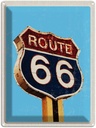 Blechschild 40x30 cm Amerika Route 66 Tankstelle Straße Bildmotiv Reisemotiv Abenteuer Reisen Urlaub