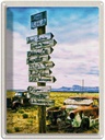 Blechschild 40x30 cm Amerika USA Urlaub Route 66 Oldtimer Gebirge Bildmotiv Reisemotiv Abenteuer Reisen