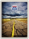 Blechschild 40x30 cm Amerika USA Urlaub Route 66 Straße Gewitte Bildmotiv Reisemotiv Abenteuer Reisen