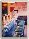 Blechschild 40x30 cm Amerika USA Urlaub Route 66 Restaurant Cafe Bildmotiv Reisemotiv Abenteuer Reisen
