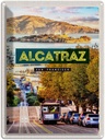 Blechschild 40x30 cm San Francisco Urlaub Alcatraz Straßenbahn Bildmotiv Reisemotiv Abenteuer Reisen Amerika USA