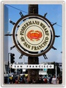 Blechschild 40x30 cm San Francisco USA Urlaub Fischermans Wharf Bildmotiv Reisemotiv Abenteuer Reisen Amerika