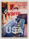 Blechschild 40x30 cm Amerika USA Urlaub Diner Restaurant Bildmotiv Reisemotiv Abenteuer Reisen