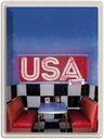 Blechschild 40x30 cm Amerika Diner USA Urlaub American Restaurant Fast Food Bildmotiv Reisemotiv Abenteuer Reisen