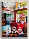 Blechschild 40x30 cm Amerika Diner USA Urlaub American Restaurant Musik Essen Bildmotiv Reisemotiv Abenteuer Reisen