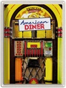 Blechschild 40x30 cm Amerika USA Urlaub American Diner Musikbox tanzen Bildmotiv Reisemotiv Abenteuer Reisen