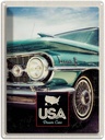 Blechschild 40x30 cm USA Amerika Urlaub Auro Dynamic 88 blau Bildmotiv Reisemotiv Abenteuer Reisen