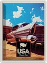 Blechschild 40x30 cm USA Amerika Urlaub Auto 75 Oldtimer Bildmotiv Reisemotiv Abenteuer Reisen