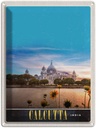 Blechschild 40x30 cm Calcutta Indien Häuser Architektur Meer Trip Bildmotiv Reisemotiv Abenteuer Reisen Urlaub