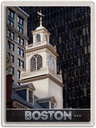 Blechschild 40x30 cm USA Amerika Urlaub Boston Sehenswürdigkeit Bildmotiv Reisemotiv Abenteuer Reisen