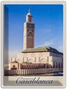 Blechschild 40x30 cm Casablanca Marokko Häuser Architektur Afrika Bildmotiv Reisemotiv Abenteuer Reisen Europa Urlaub