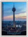 Blechschild 40x30 cm Düsseldorf Fernseherturm Ausblick Trip Bildmotiv Reisemotiv Abenteuer Reisen Deutschland Urlaub