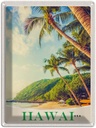 Blechschild 40x30 cm Hawai USA Amerika Urlaub Insel Strand Meer Bildmotiv Reisemotiv Abenteuer Reisen