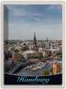 Blechschild 40x30 cm Hamburg Deutschland Urlaub Hafen Stadt Boote Bildmotiv Reisemotiv Abenteuer Reisen