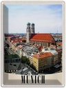 Blechschild 40x30 cm München Deutschland Urlaub Stadt Kirche Bildmotiv Reisemotiv Abenteuer Reisen