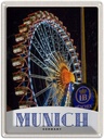 Blechschild 40x30 cm München Oktoberfest Riesenrad Kirmes Deutschland Feiern Party