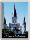 Blechschild 40x30 cm New Orleans USA Urlaub Amerika Kirche Bildmotiv Reisemotiv Abenteuer Reisen