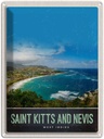 Blechschild 40x30 cm Saint Kitts USA Urlaub and Nevis Amerika Bildmotiv Reisemotiv Abenteuer Reisen