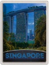 Blechschild 40x30 cm Singapur Asien Architektur Hochhaus Bildmotiv Reisemotiv Abenteuer Reisen Urlaub Häuser