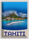 Blechschild 40x30 cm Tahiti Insel AmerikaSonne Bildmotiv Reisemotiv Abenteuer Reisen Amerika USA Urlaub