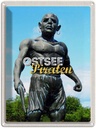 Blechschild 40x30 cm Ostsee Deutschland Piraten Skulptur Bildmotiv Reisemotiv Abenteuer Reisen Europa Urlaub
