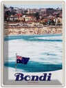 Blechschild 40x30 cm Bondi AutralienStrand Bildmotiv Reisemotiv Abenteuer Reisen Urlaub