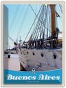 Blechschild 40x30 cm Buenos Aires Urlaub Argentinien Schiff Bildmotiv Reisemotiv Abenteuer Reisen Amerika USA